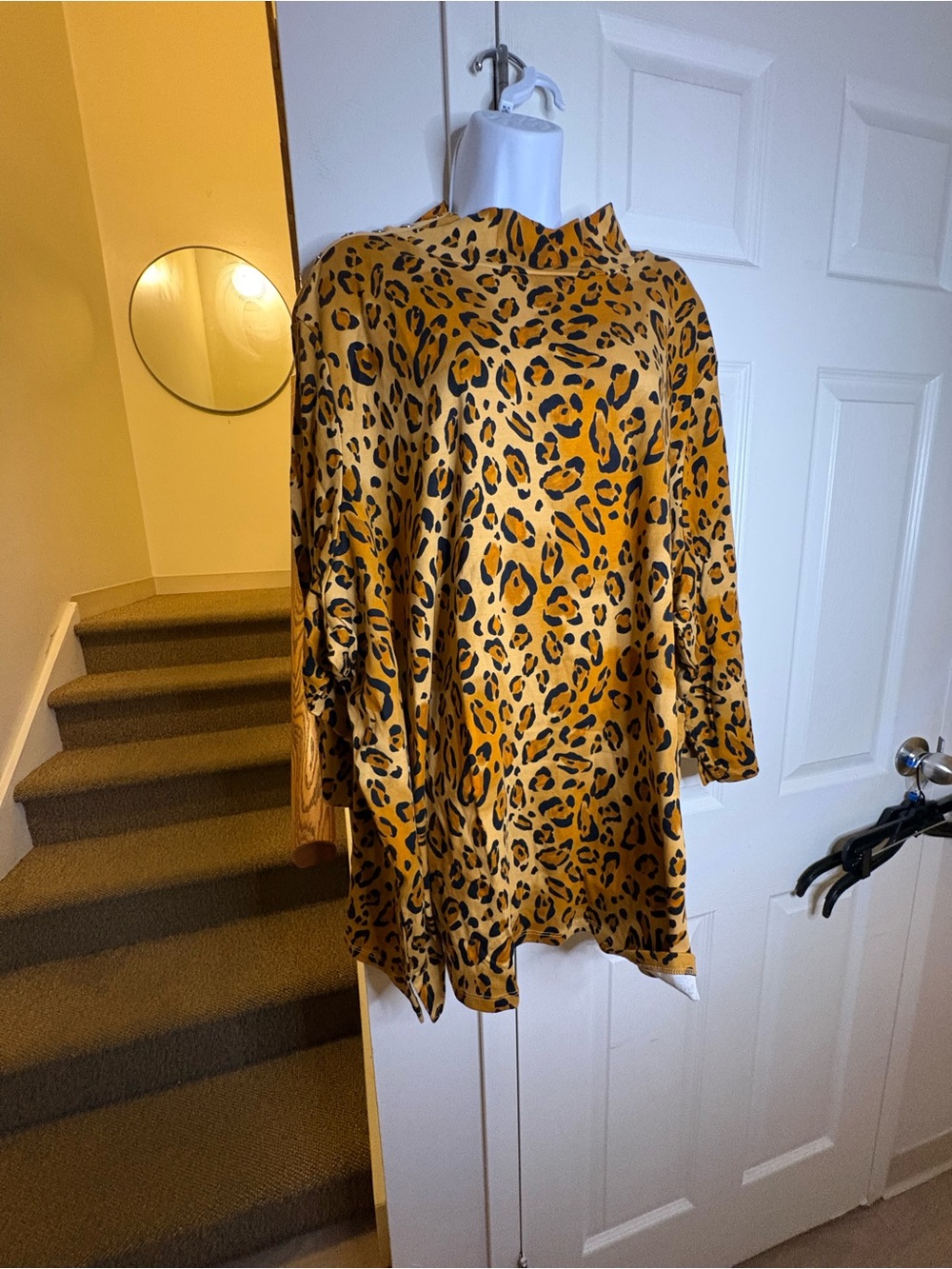 Issac Mizrahi Leopard Print Top